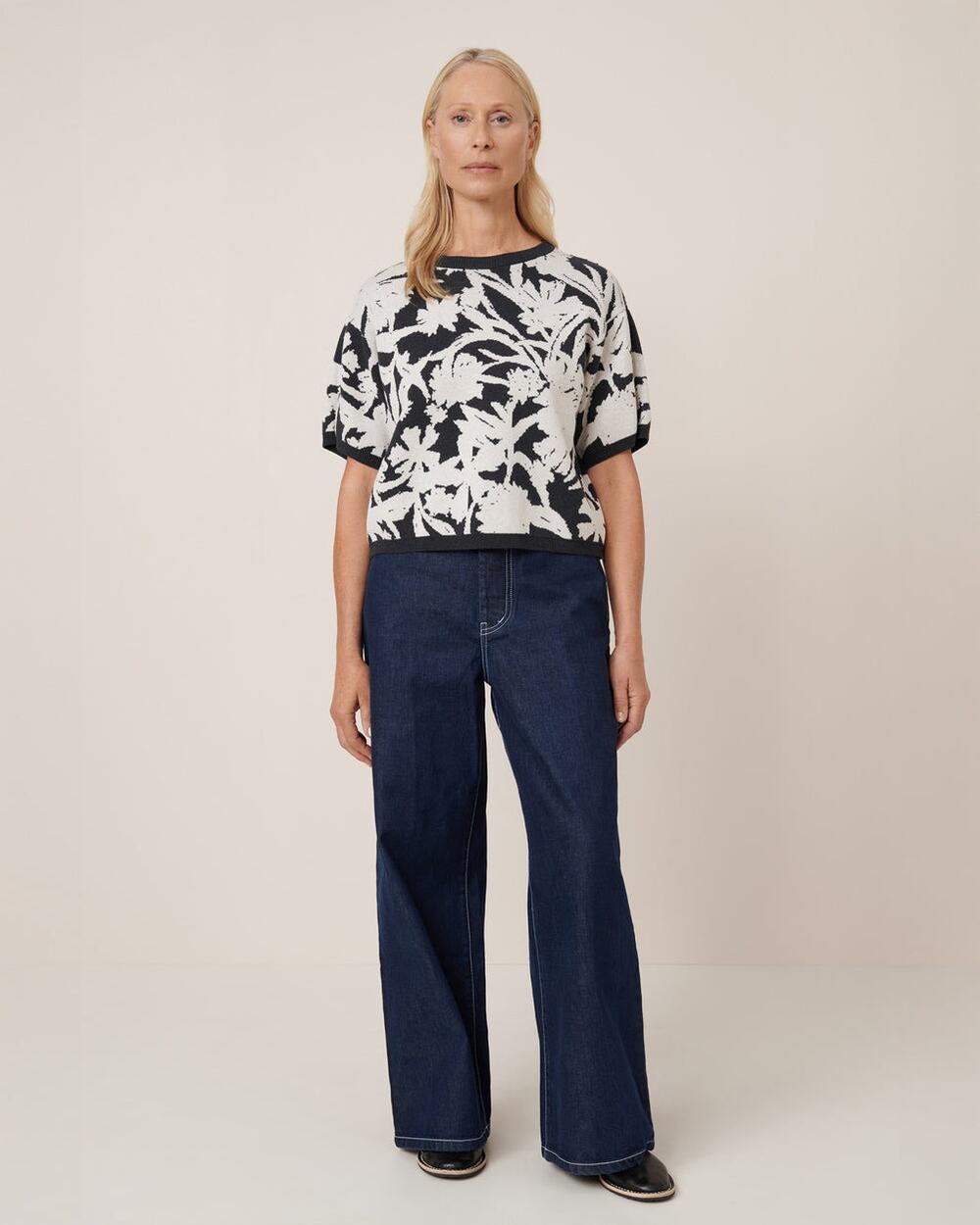 KOWTOW Etched jaquard top